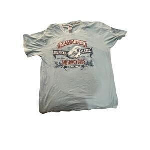 Vintage 2012 HarleyDavidson T-Shirt XL Made in USA Worth HD KC MO  Eagle Graphic
